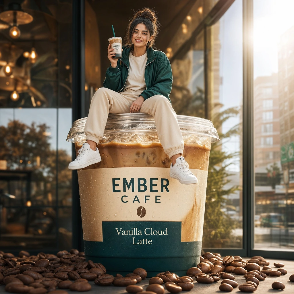 GPT image 2 fictional coffee product lifestyle ad