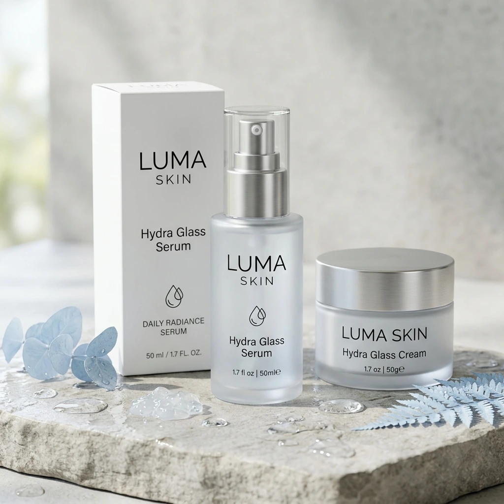 Nano-Banana-2 fictional skincare product photography test